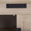 Mercana Braxton Beige Wood W/Black Accents 2 Door Accent Cabinet