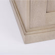 Mercana Braxton Beige Wood W/Black Accents 2 Door Accent Cabinet