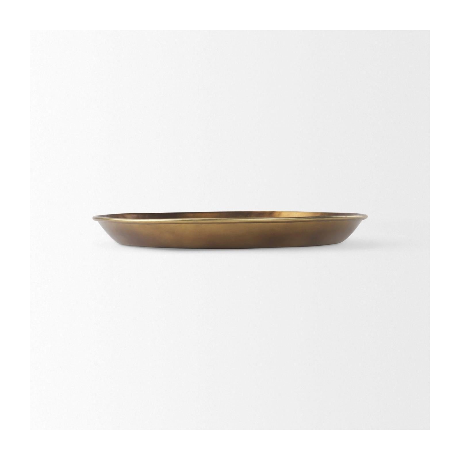 Mercana Eagan Brass Aluminium Tray