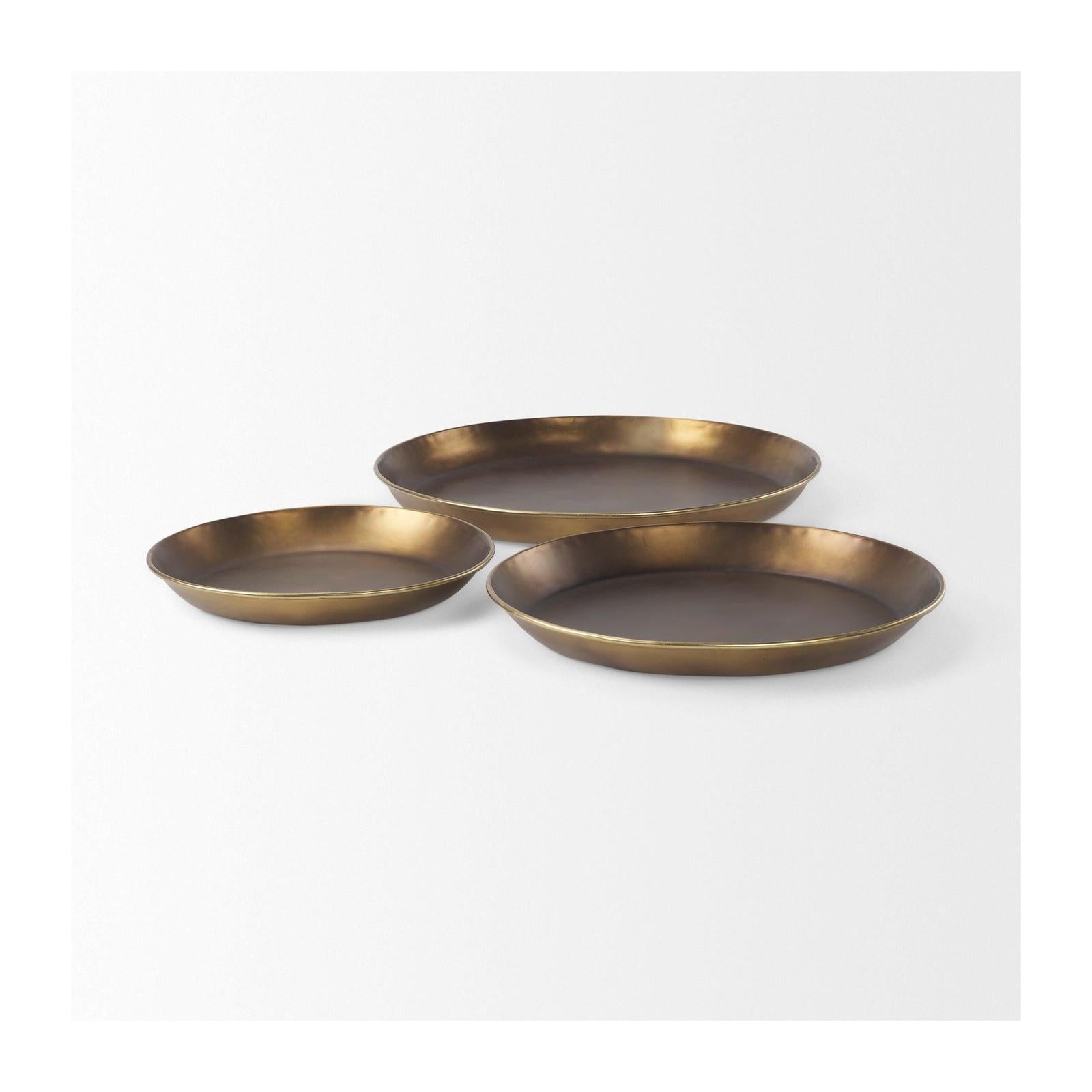 Mercana Eagan Brass Aluminium Tray