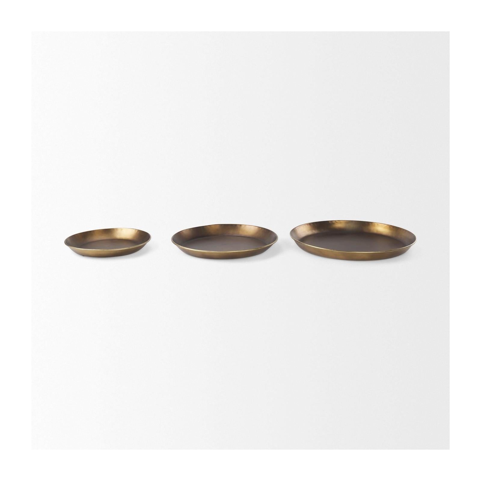 Mercana Eagan Brass Aluminium Tray