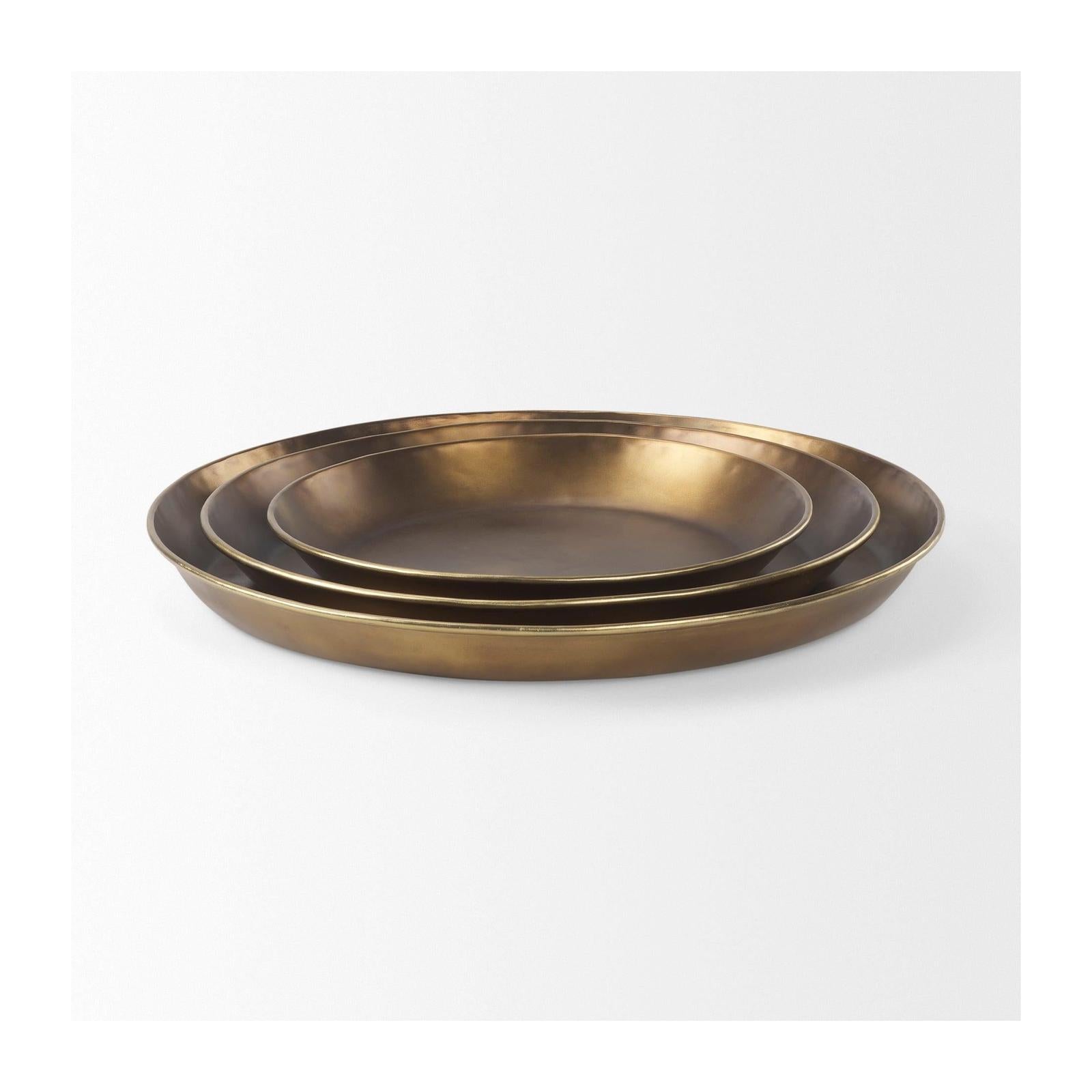 Mercana Eagan Brass Aluminium Tray