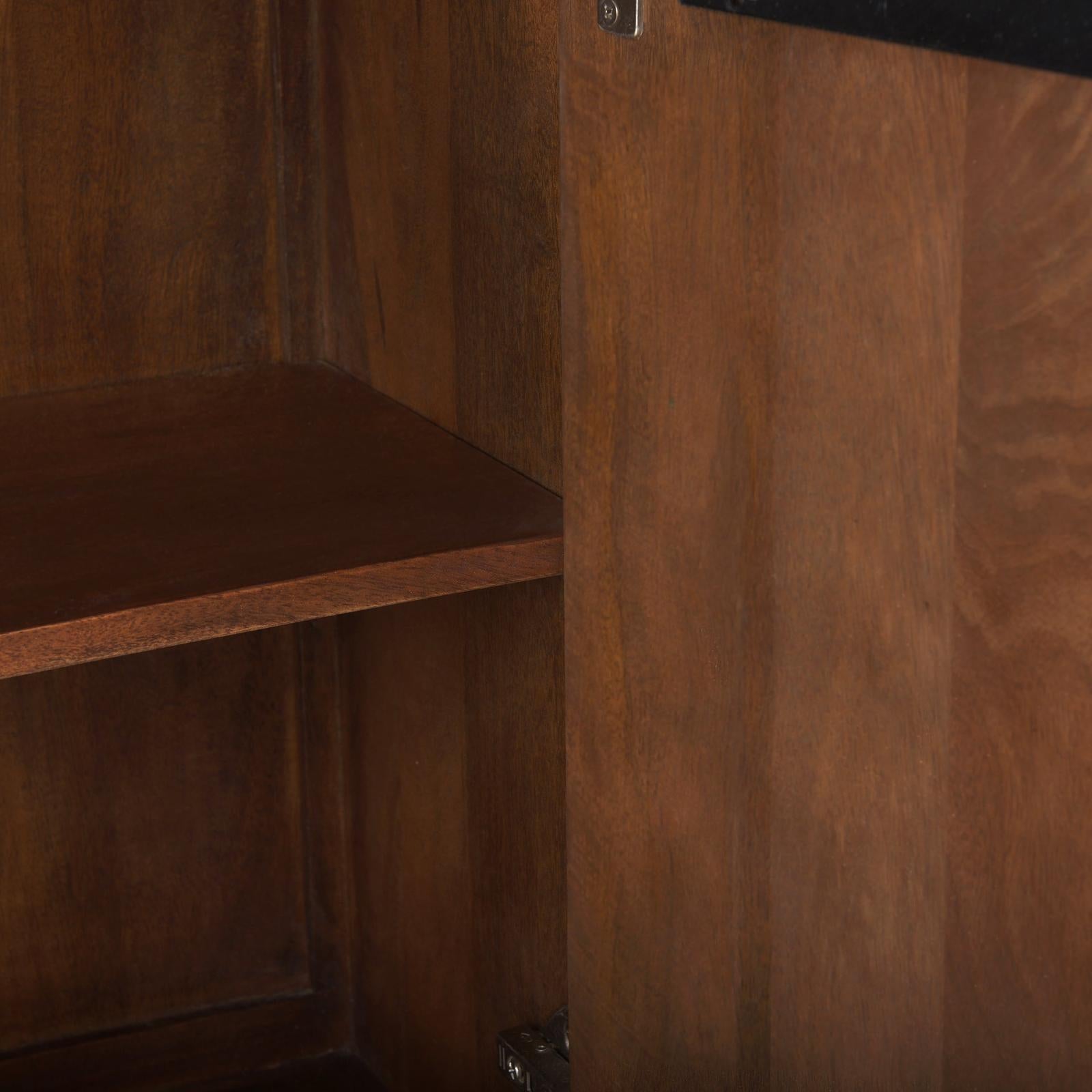 Mercana Lance Medium Brown Solid Wood Sideboard