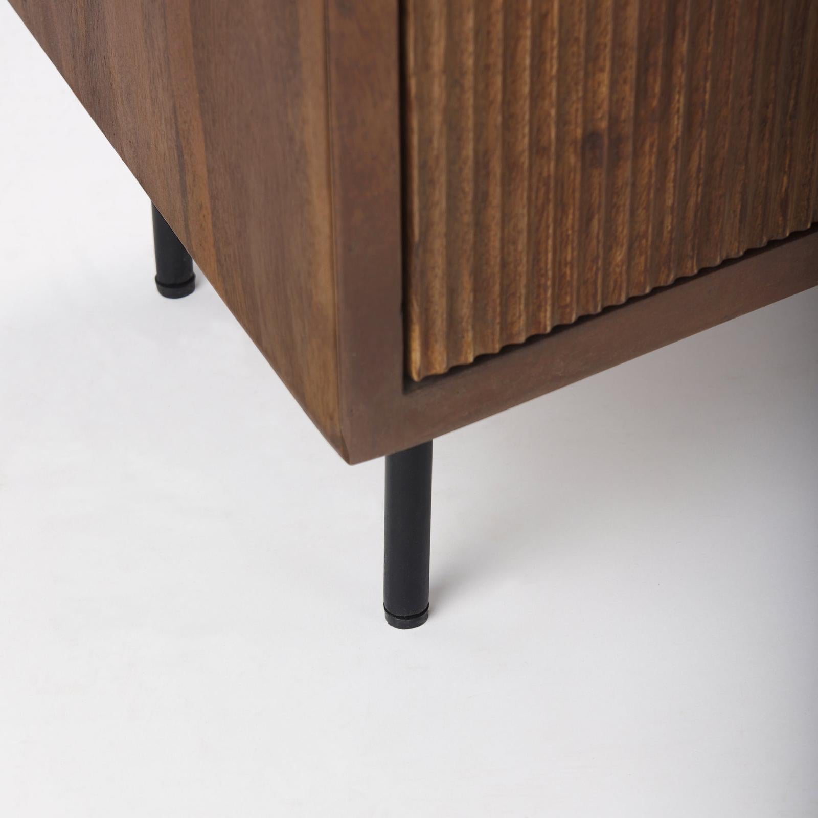 Mercana Lance Medium Brown Solid Wood Sideboard