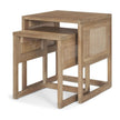 Mercana Grier Cane Nesting Accent Tables- Set of 2