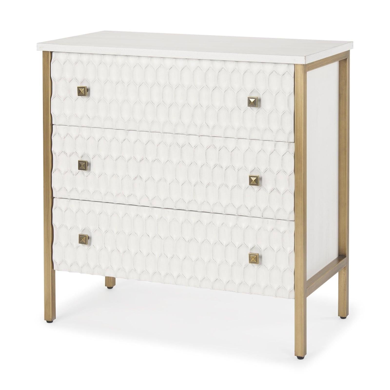 Mercana Savannah White Fir Veneer Accent Cabinet Clearance