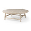 Mercana Rosie Round Blonde Wood Coffee Table Clearance
