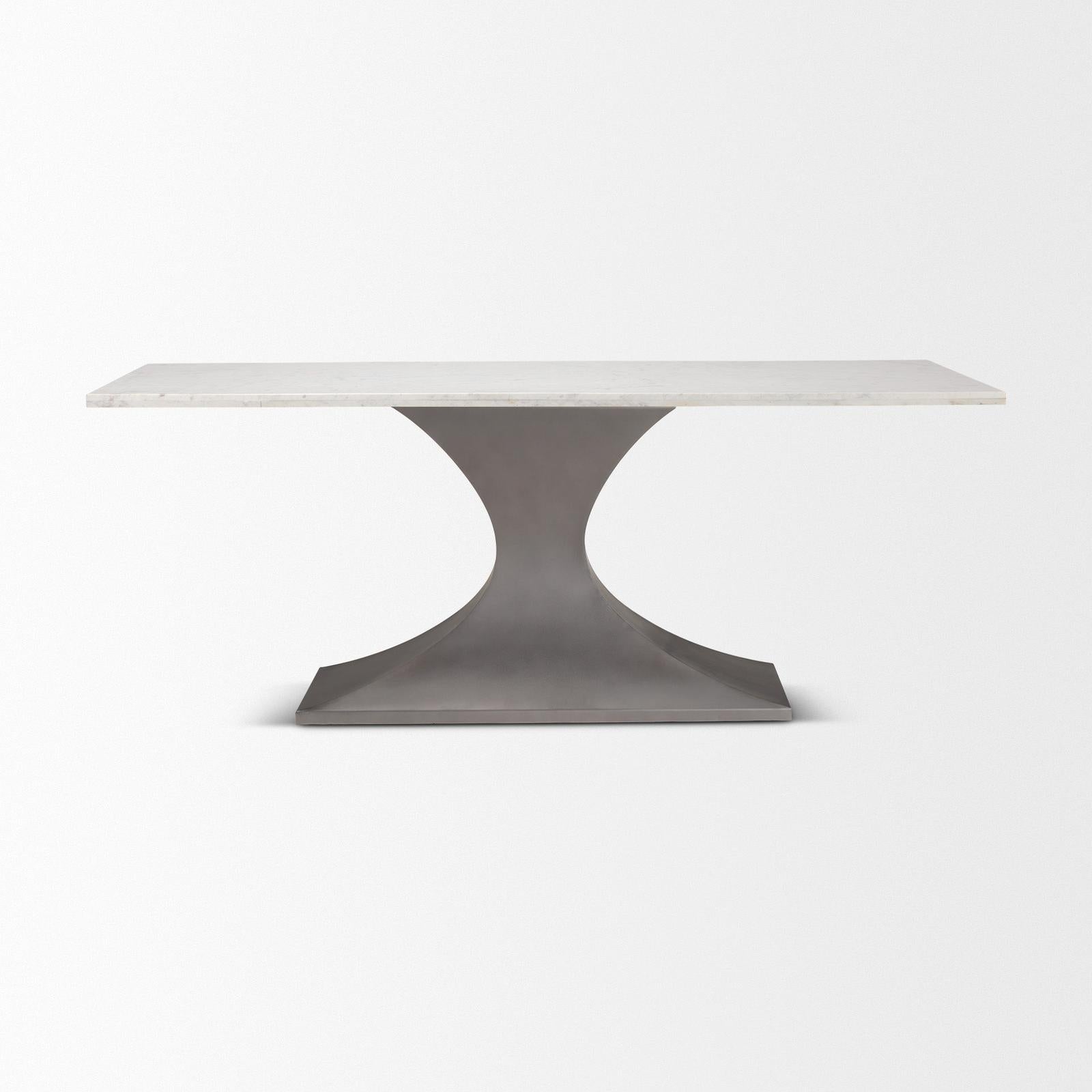 Mercana Maxton Gunmetal Base Dining Table