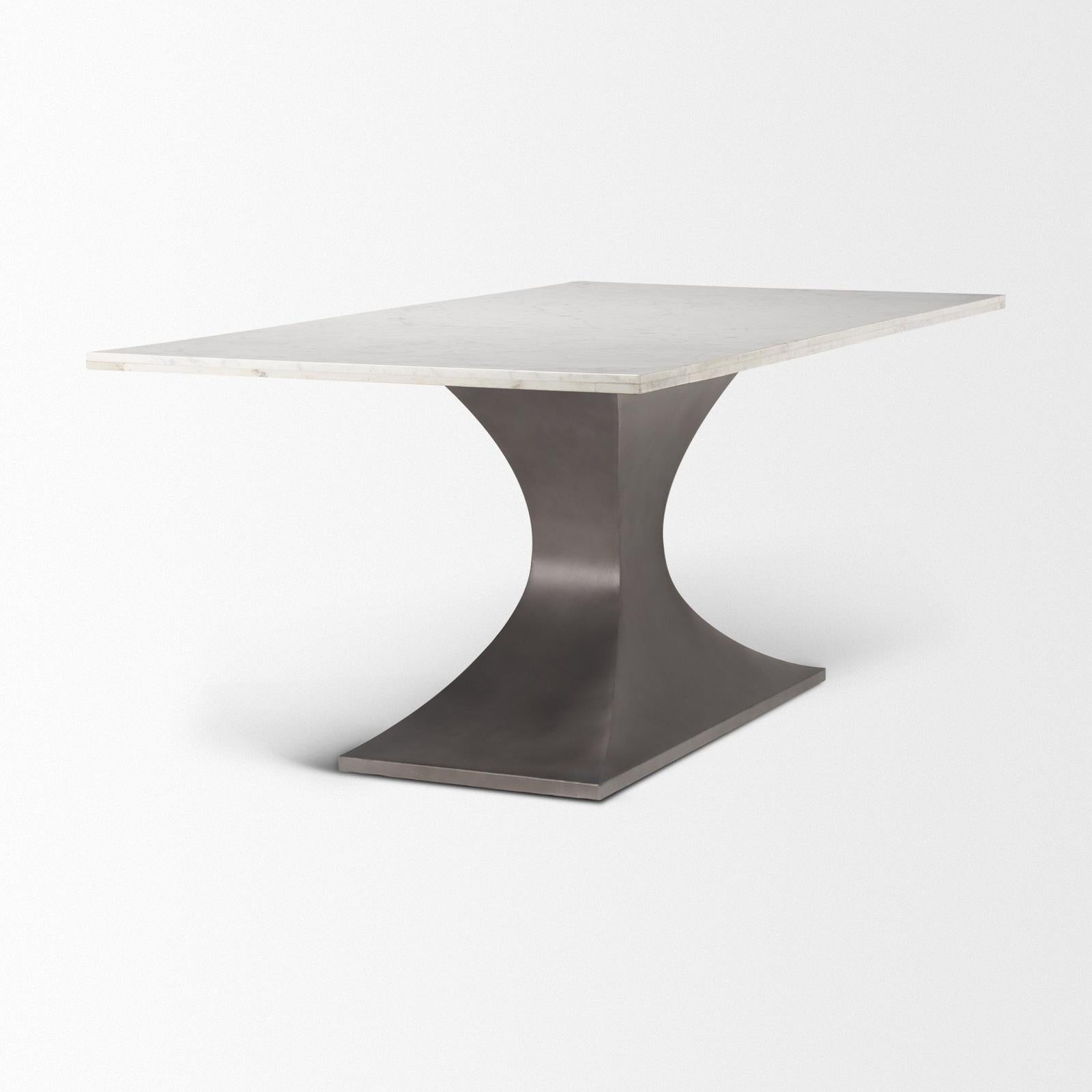 Mercana Maxton Gunmetal Base Dining Table