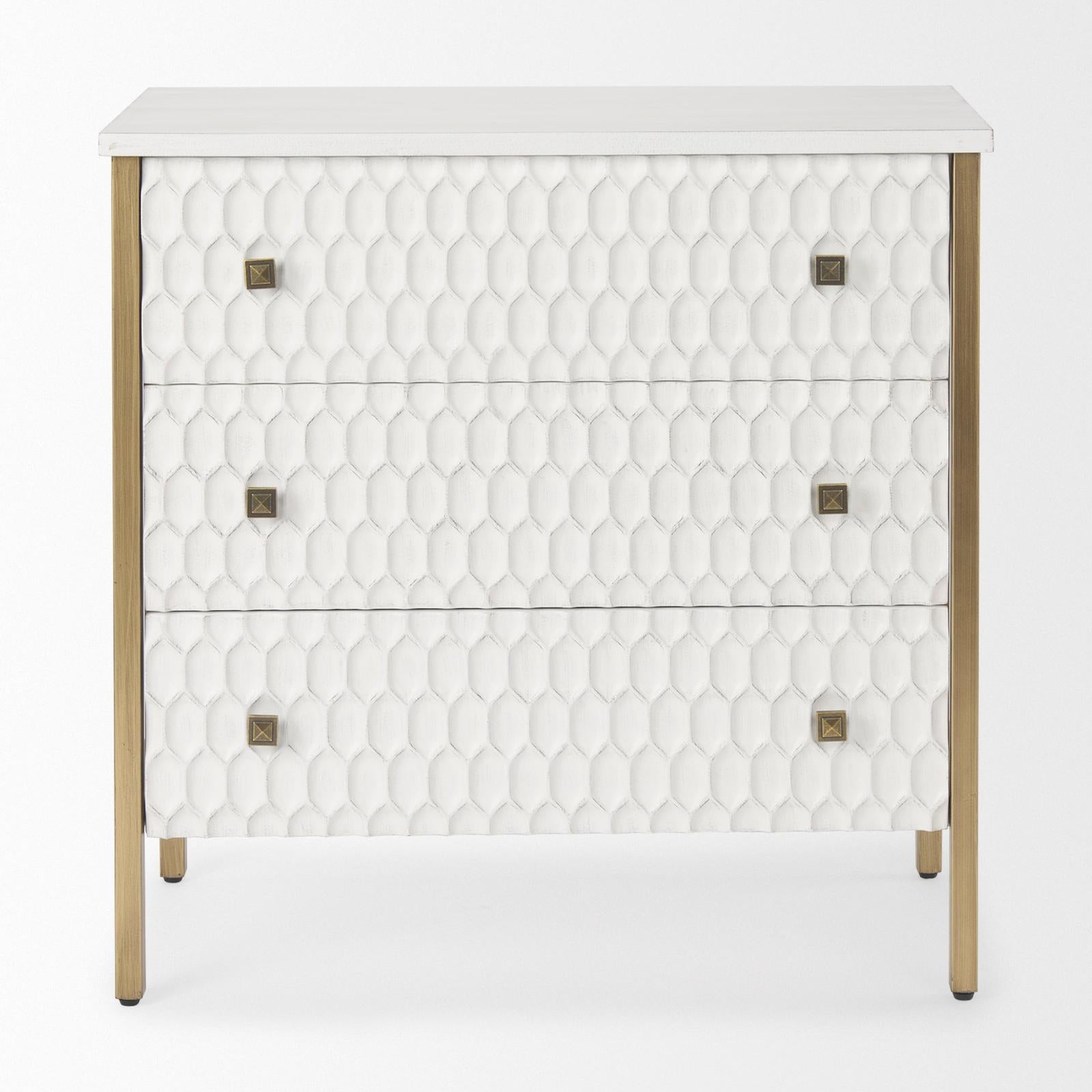 Mercana Savannah White Fir Veneer Accent Cabinet Clearance