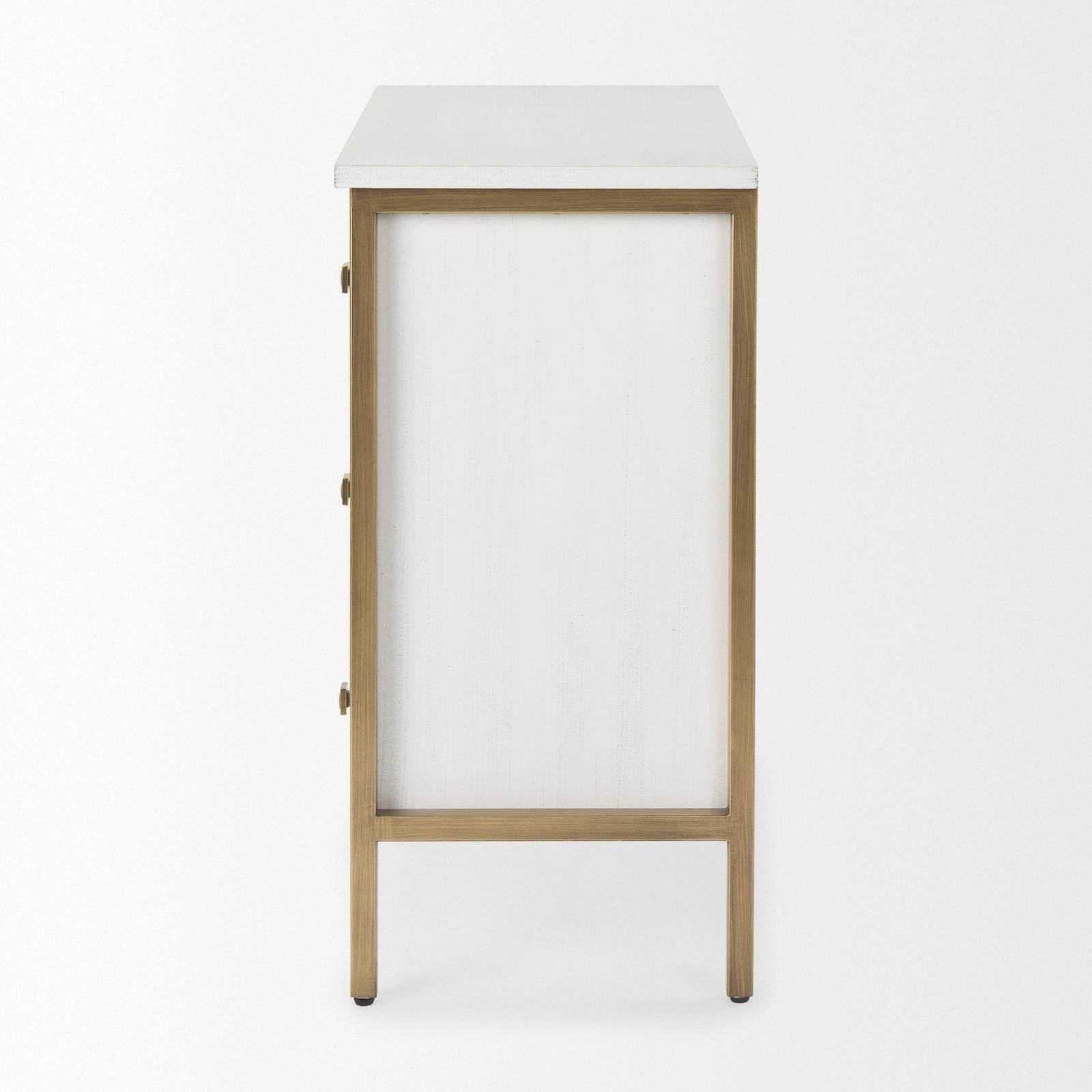 Mercana Savannah White Fir Veneer Accent Cabinet Clearance