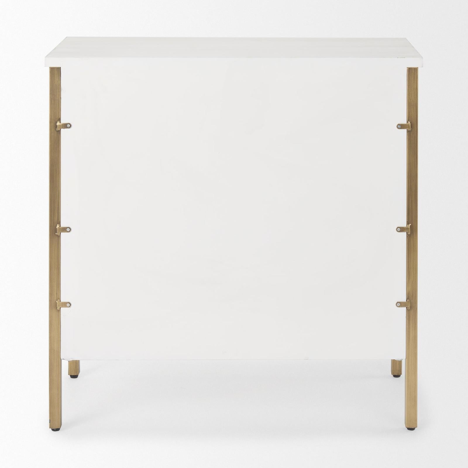 Mercana Savannah White Fir Veneer Accent Cabinet Clearance