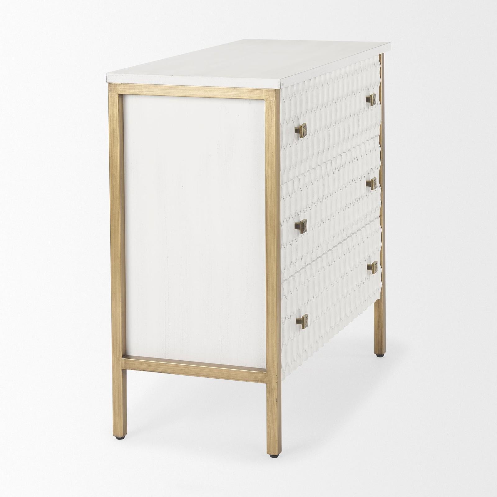 Mercana Savannah White Fir Veneer Accent Cabinet Clearance