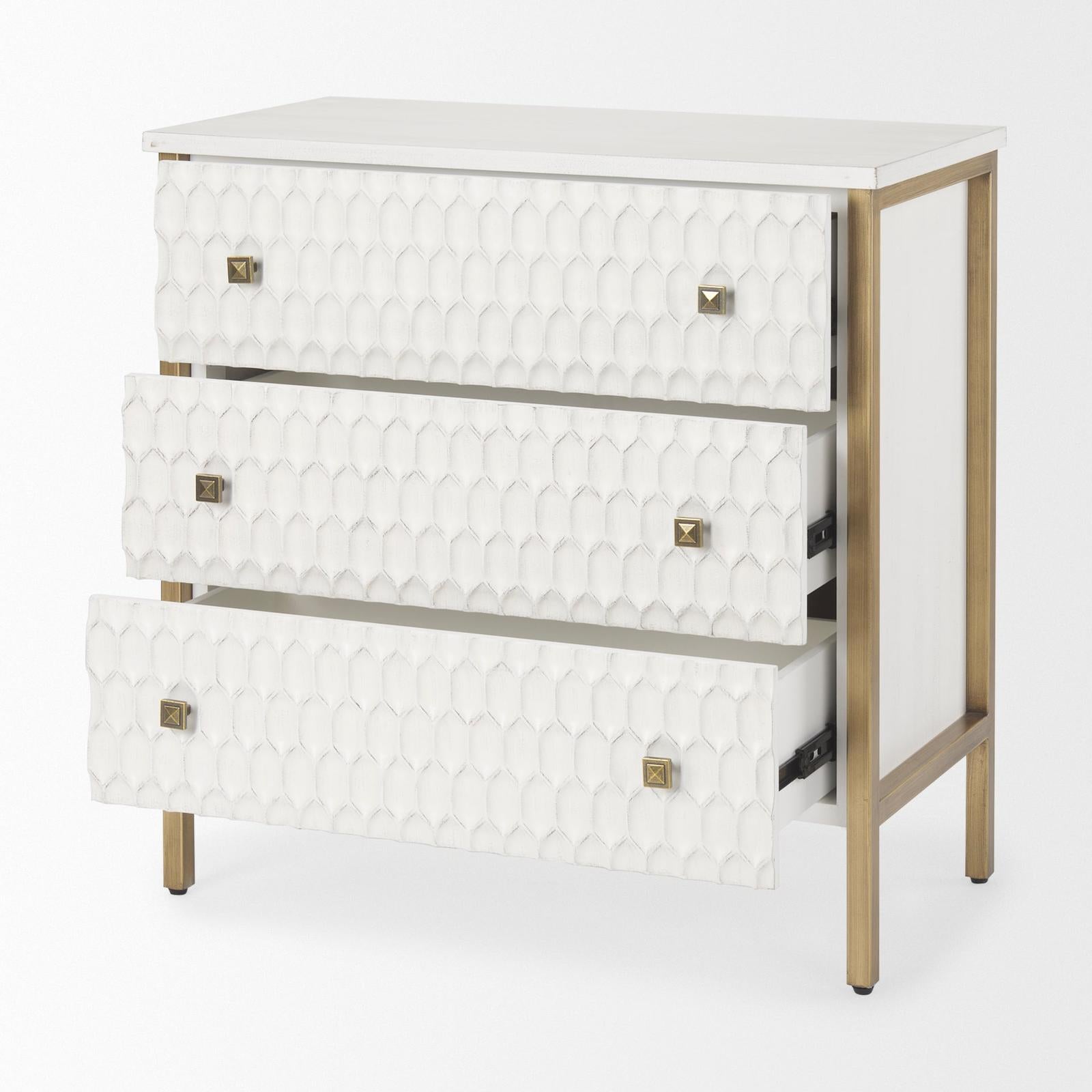 Mercana Savannah White Fir Veneer Accent Cabinet Clearance