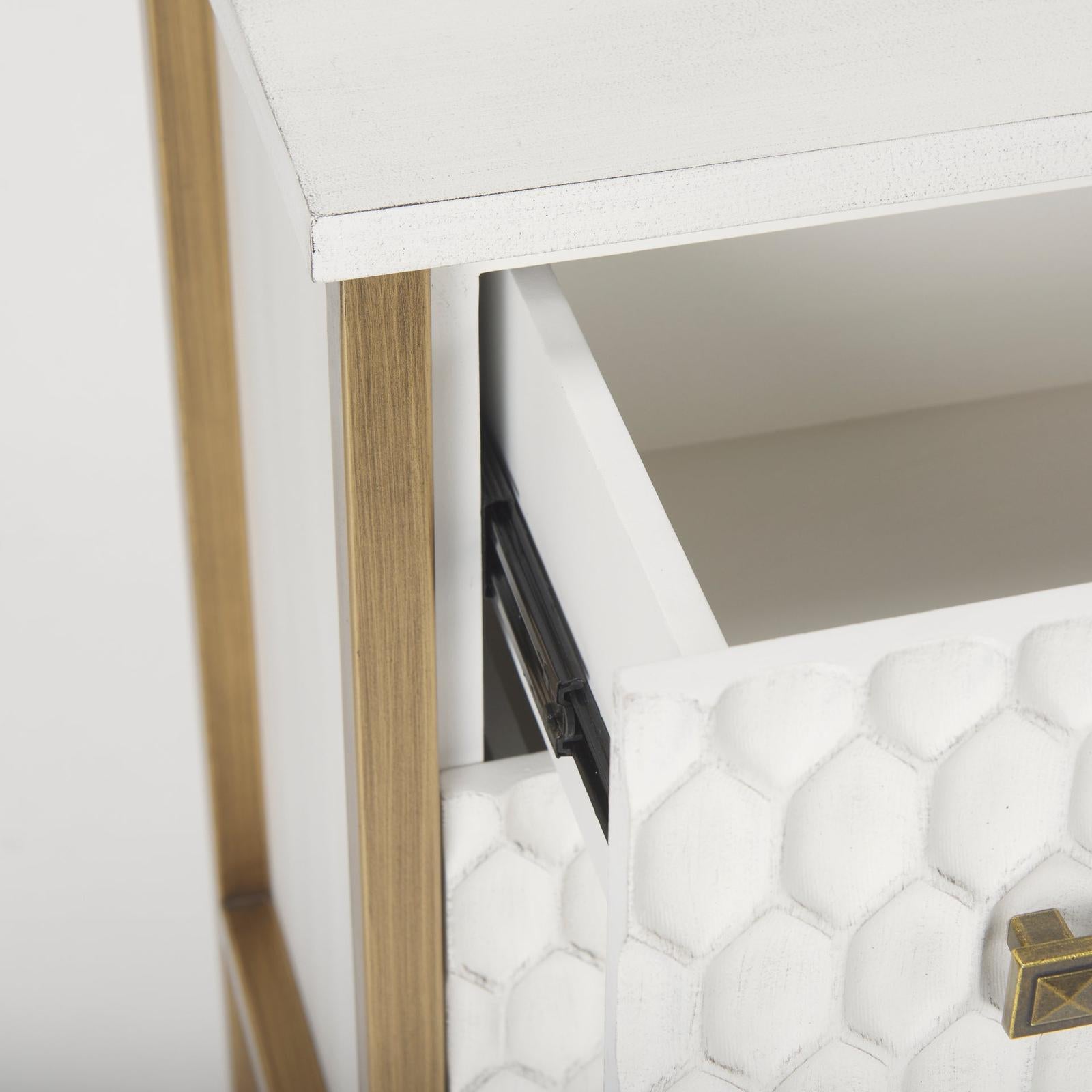Mercana Savannah White Fir Veneer Accent Cabinet Clearance