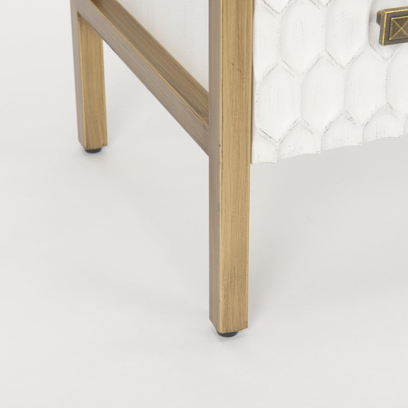 Mercana Savannah White Fir Veneer Accent Cabinet Clearance