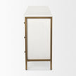 Mercana Savannah White Fir Veneer w/ Metal 6-Drawer Sideboard Clearance