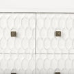 Mercana Savannah White Fir Veneer w/ Metal 6-Drawer Sideboard Clearance