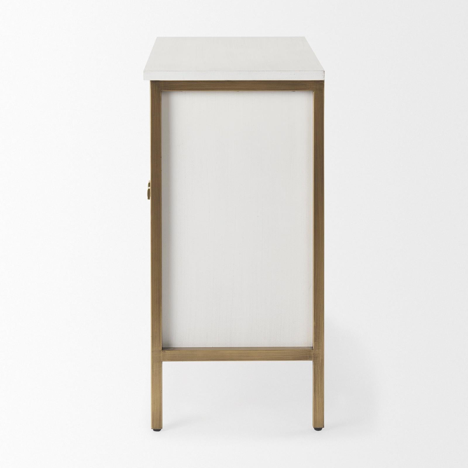 Mercana Savannah White Fir Veneer Accent Cabinet Clearance