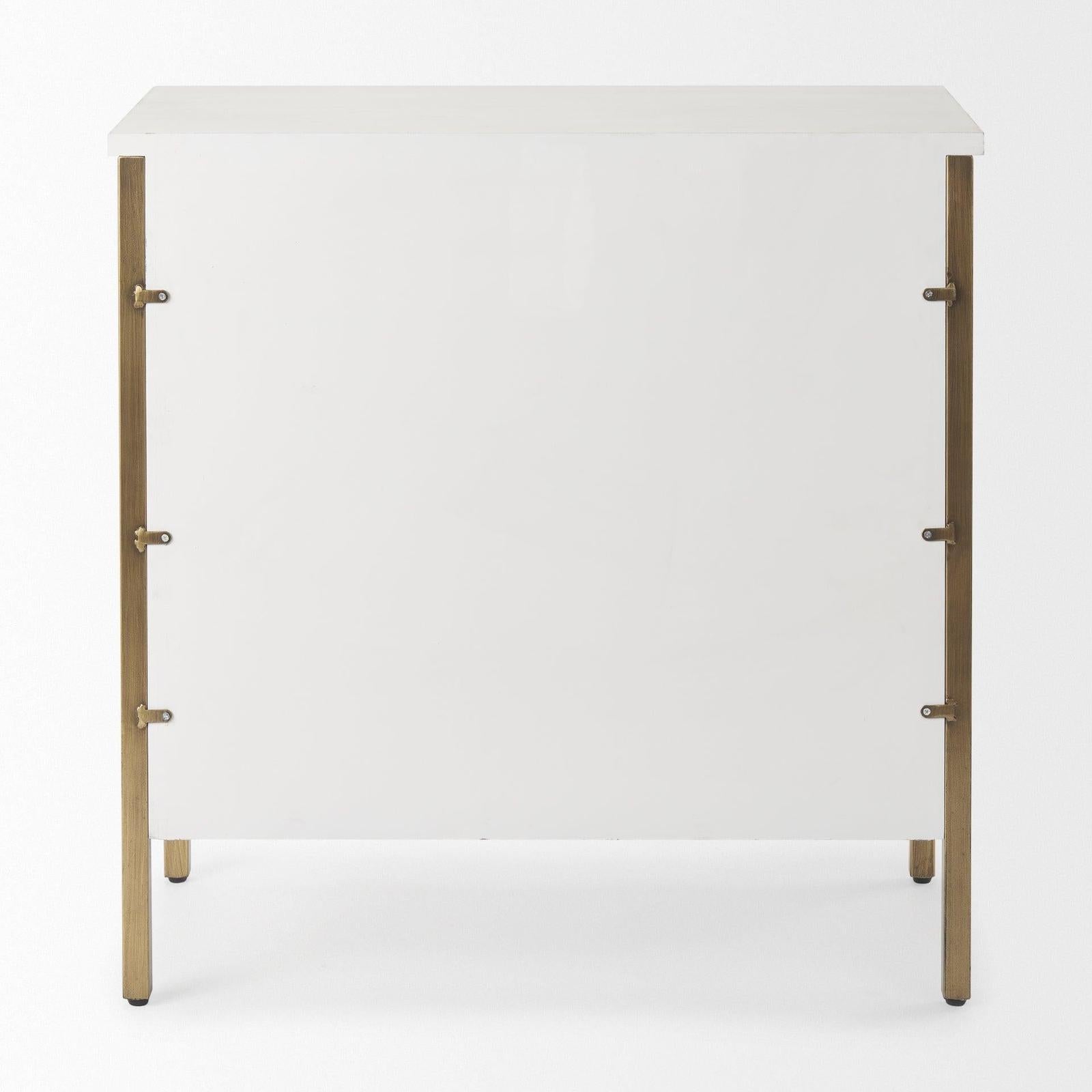 Mercana Savannah White Fir Veneer Accent Cabinet Clearance