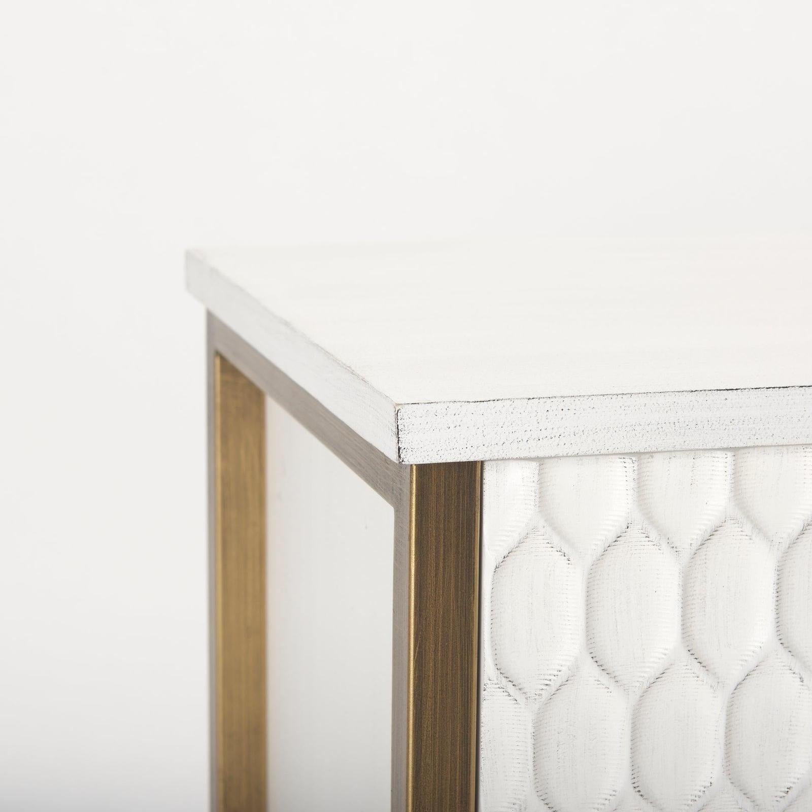 Mercana Savannah White Fir Veneer Accent Cabinet Clearance