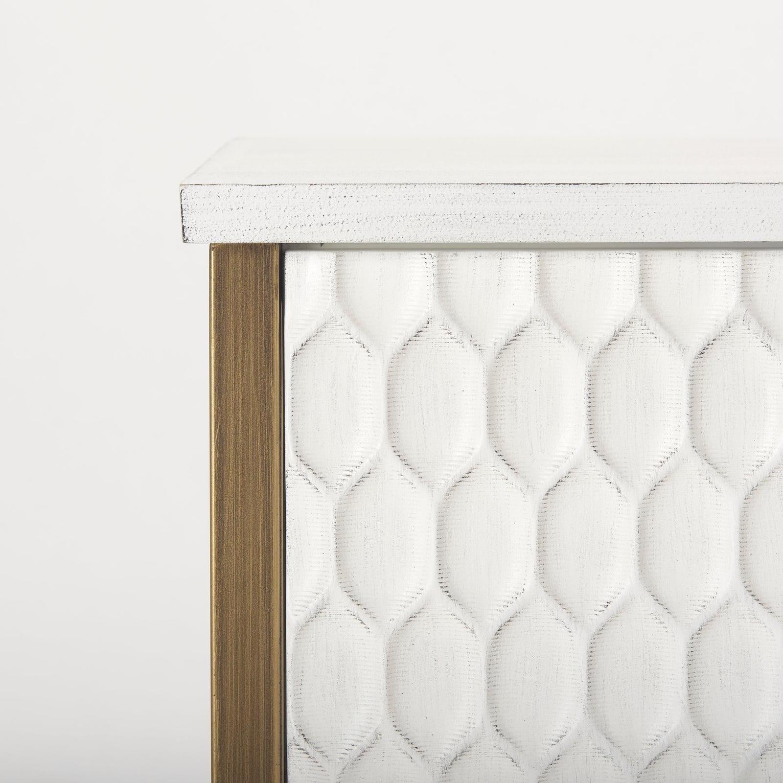 Mercana Savannah White Fir Veneer Accent Cabinet Clearance