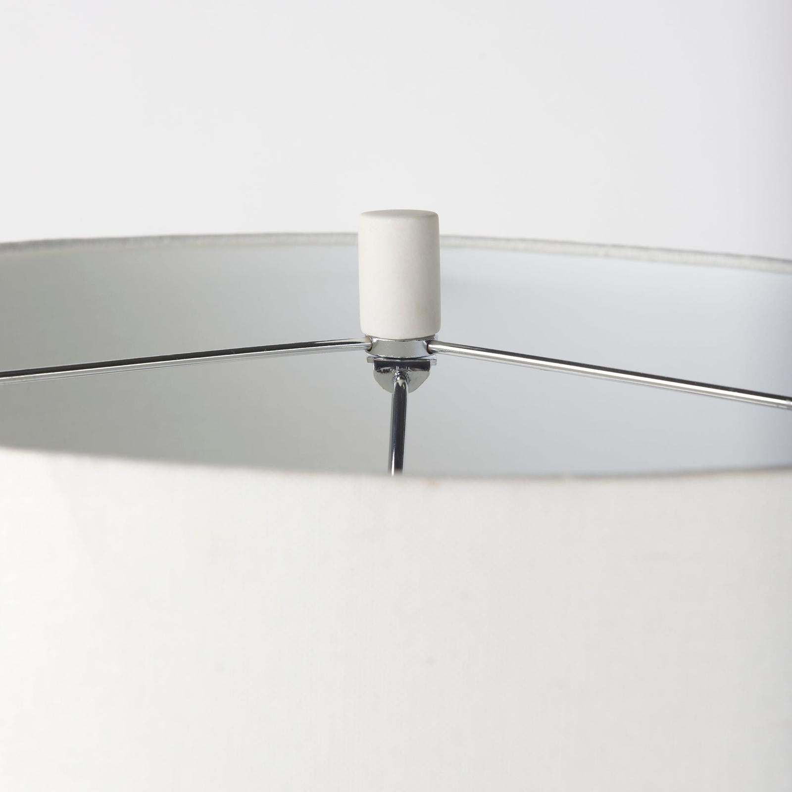 Mercana Melanie White Shade W/White Base Table Lamp