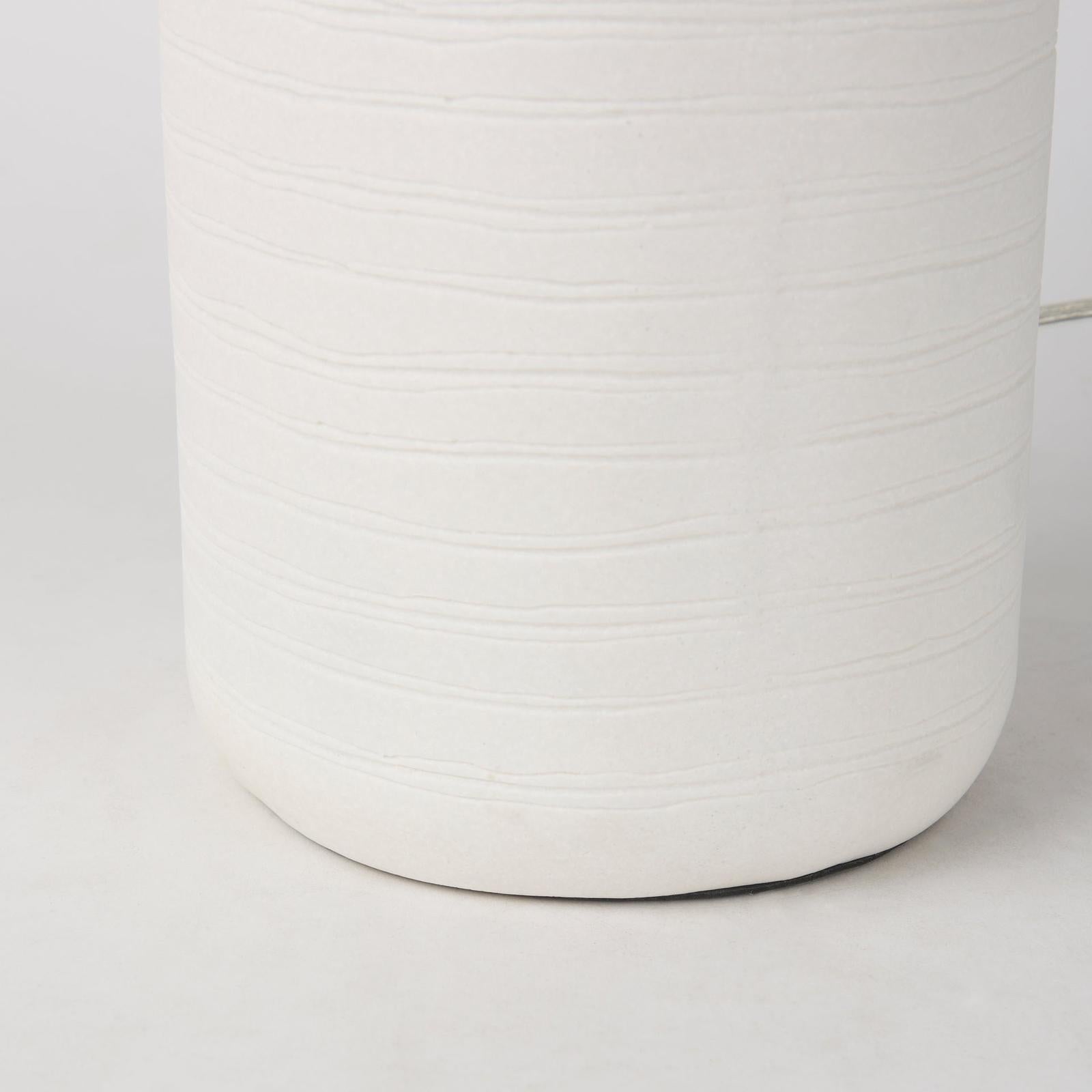 Mercana Melanie White Shade W/White Base Table Lamp