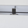 Mercana Peyton Black Metal W/Marble Cube and White Shade Table Lamp