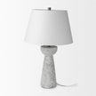 Mercana Julia Gray Antique Painted Cement Table Lamp