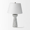 Mercana Julia Gray Antique Painted Cement Table Lamp