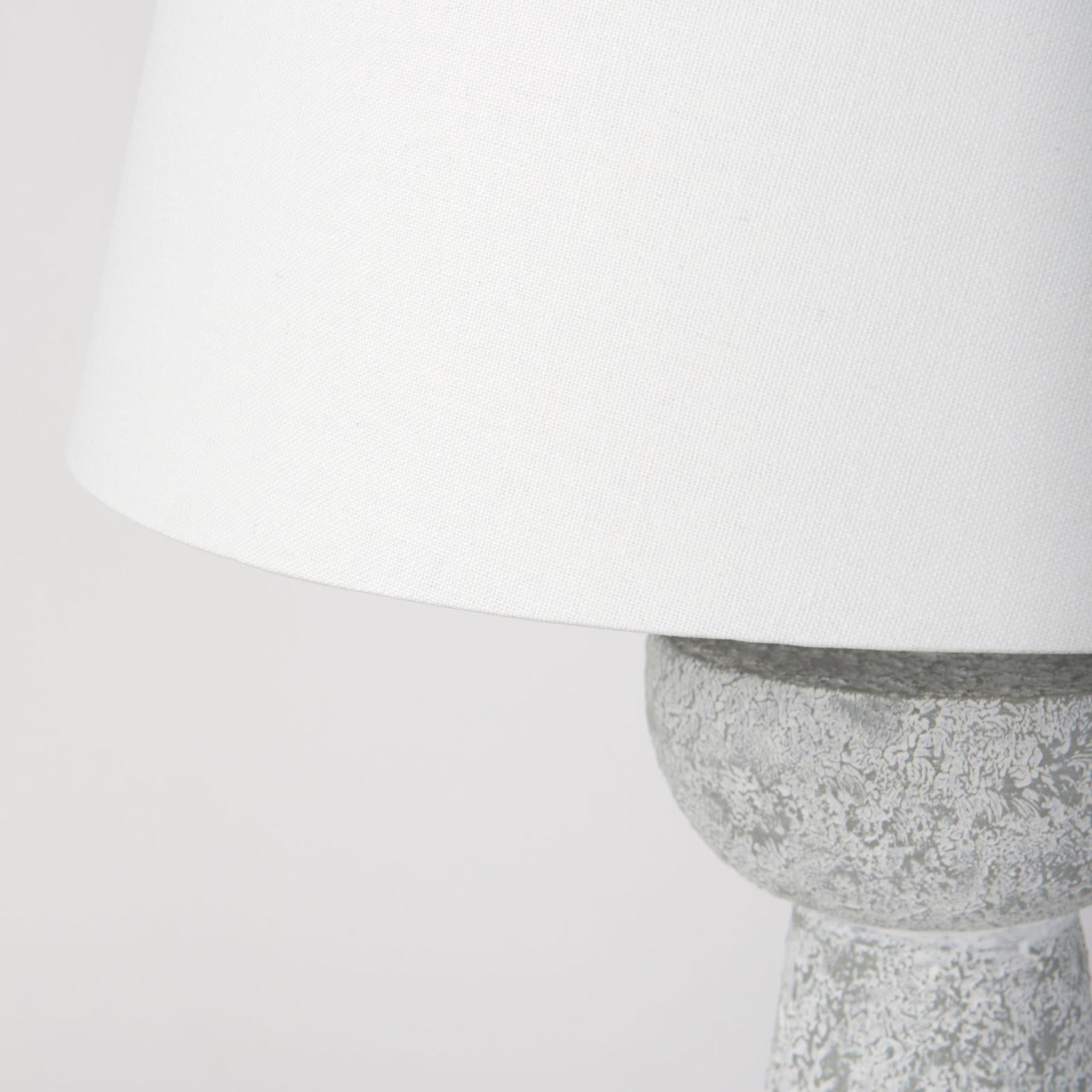 Mercana Julia Gray Antique Painted Cement Table Lamp