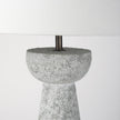 Mercana Julia Gray Antique Painted Cement Table Lamp