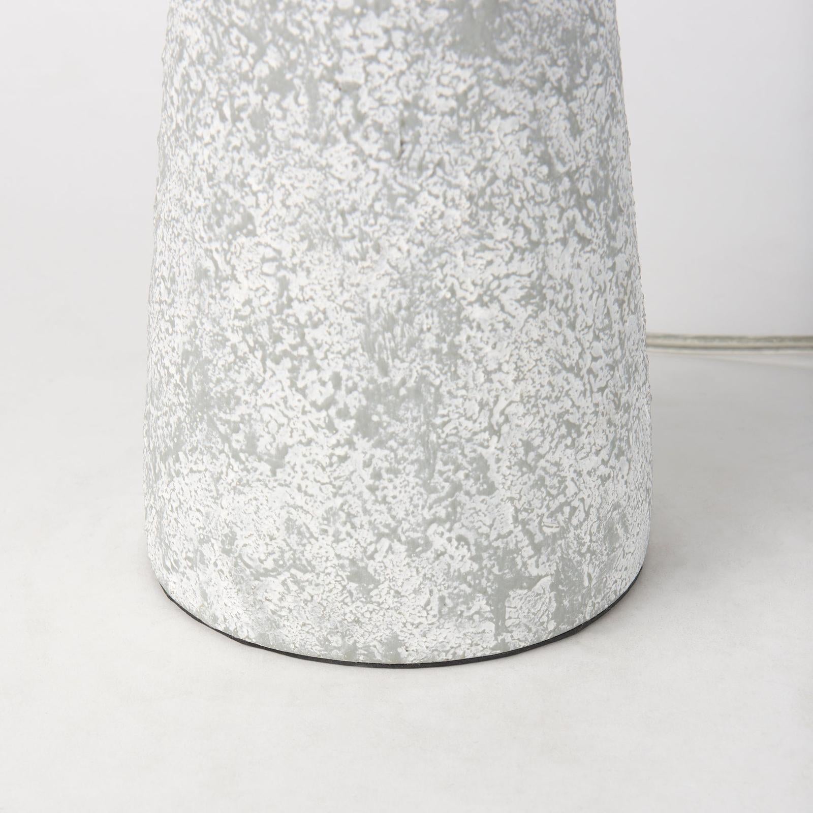 Mercana Julia Gray Antique Painted Cement Table Lamp