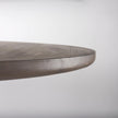 Mercana Terra Dark Brown Wood Round Fluted Dining Table