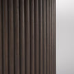 Mercana Terra Dark Brown Wood Round Fluted Dining Table