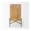 Mercana Cairo 2 Door Wood and Metal Cabinet