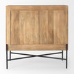 Mercana Cairo 2 Door Wood and Metal Cabinet