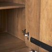 Mercana Cairo 2 Door Wood and Metal Cabinet