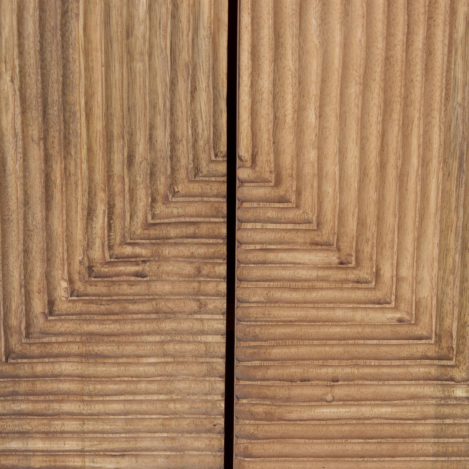 Mercana Cairo 2 Door Wood and Metal Cabinet