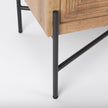 Mercana Cairo 2 Door Wood and Metal Cabinet