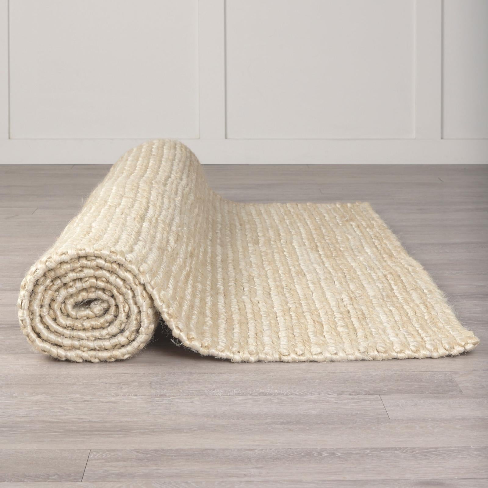 Mercana Milo Camel Color Woven Hemp Area Rug Clearance