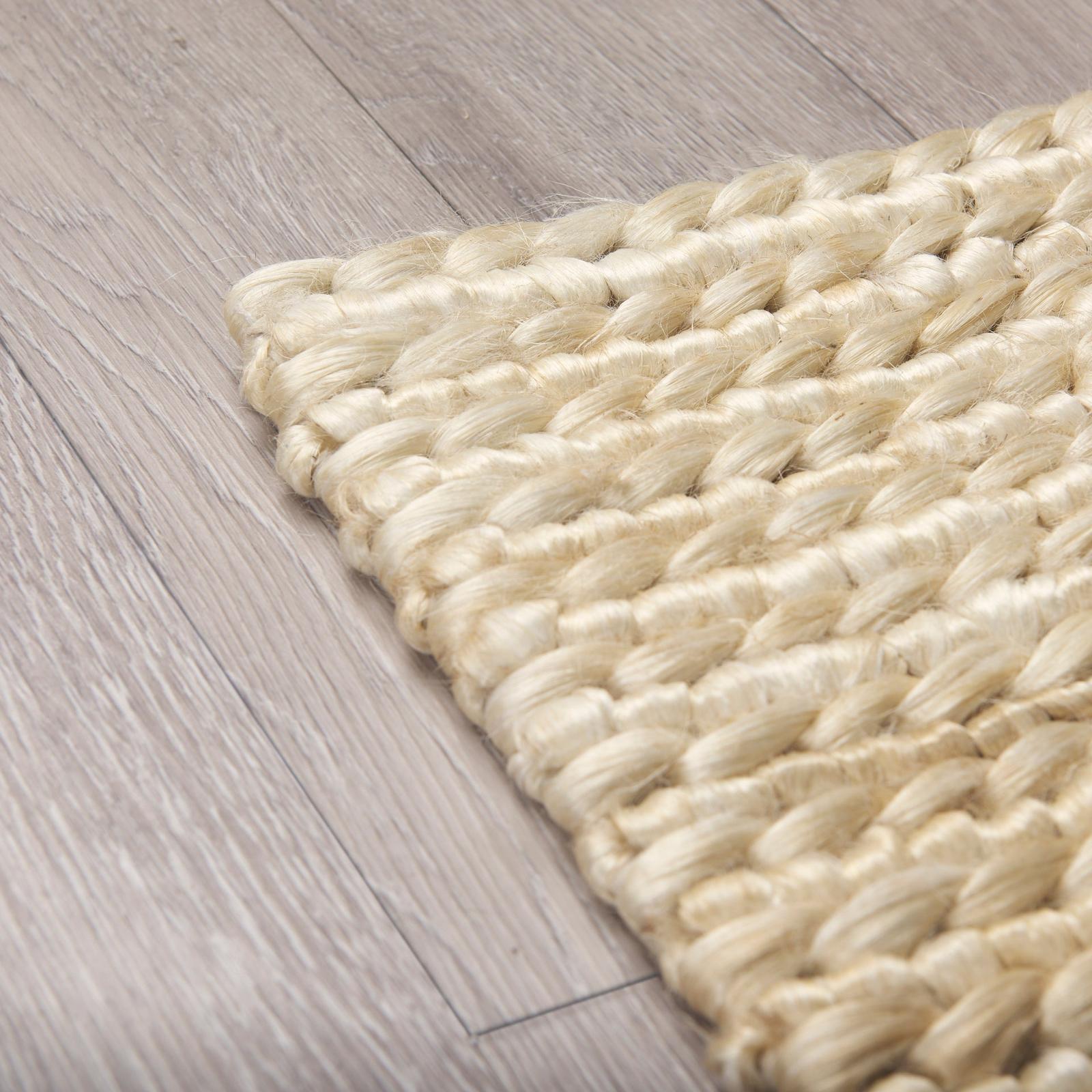 Mercana Milo Camel Color Woven Hemp Area Rug Clearance