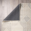 Mercana Kolt Neutral Geometric Patterned Wool Area Rug Clearance