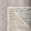 Mercana Kolt Neutral Geometric Patterned Wool Area Rug Clearance