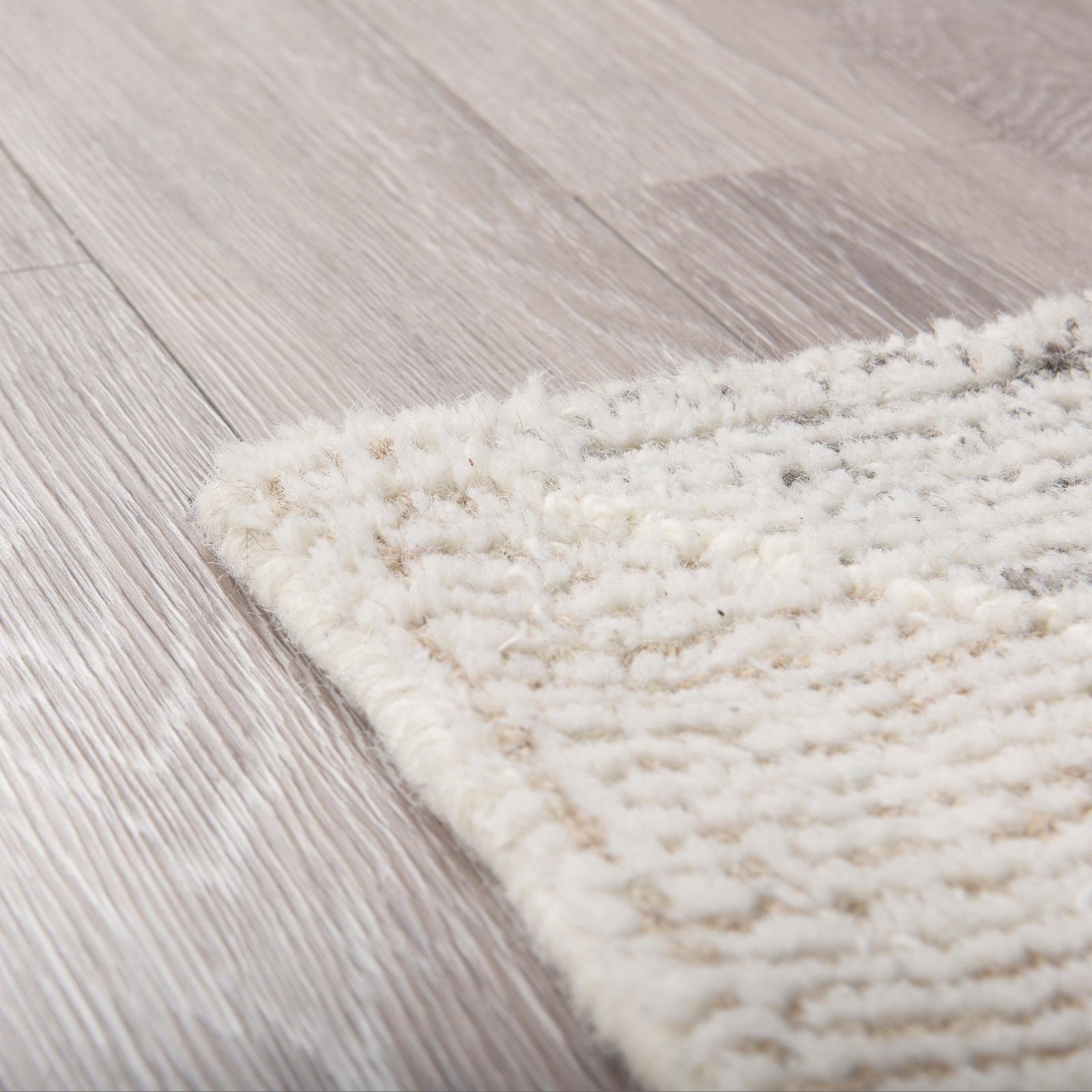 Mercana Kolt Neutral Geometric Patterned Wool Area Rug Clearance