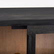 Mercana Sloan Black Wood W/Black Metal Frame Accent Cabinet