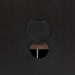 Mercana Sloan Black Wood W/Black Metal Frame Accent Cabinet