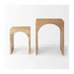 Mercana Chloe Cottage Wood Nesting Accent Tables- Set of 2