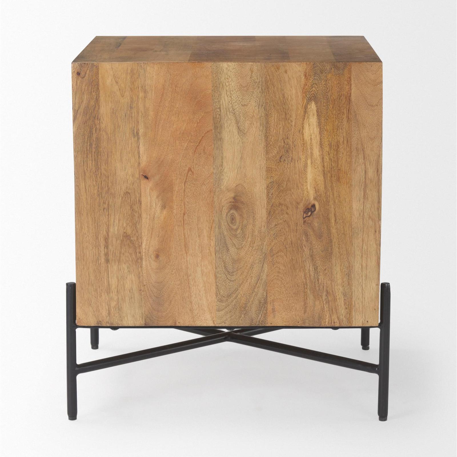 Mercana Cairo Wood 2 Drawer Accent table